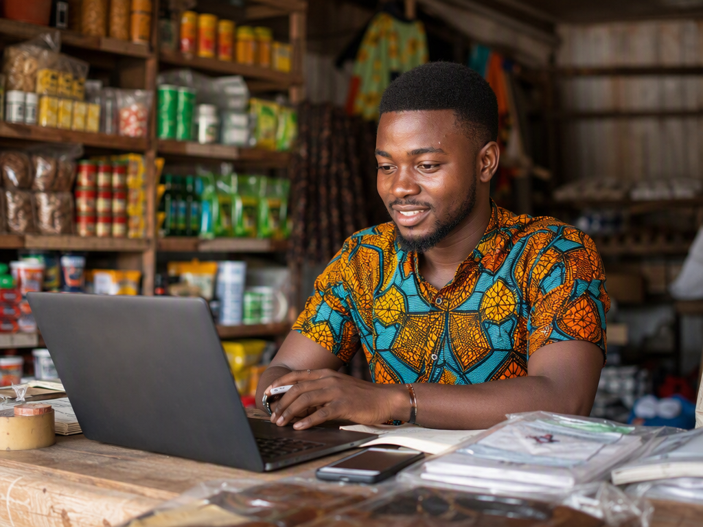 Entrepreneur using technology