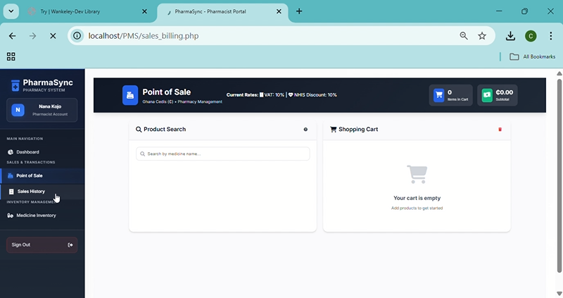 PharmaSync Healthcare Portal Preview