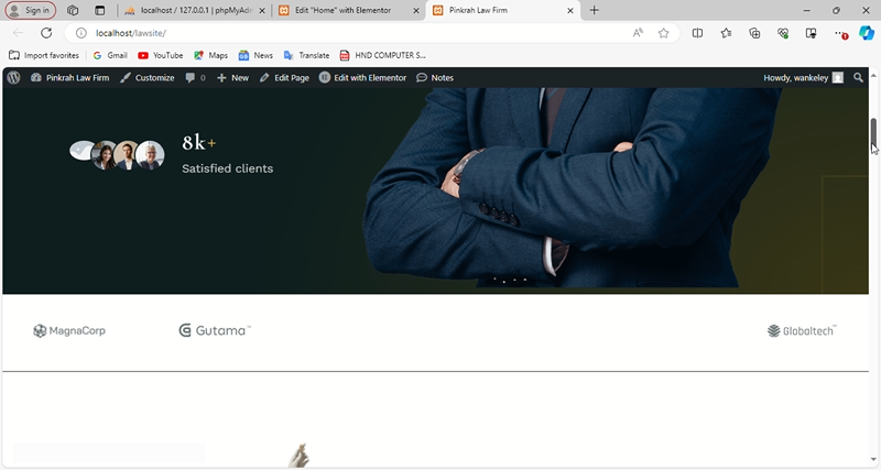 Pinkrah Law Firm Digital Portal Preview